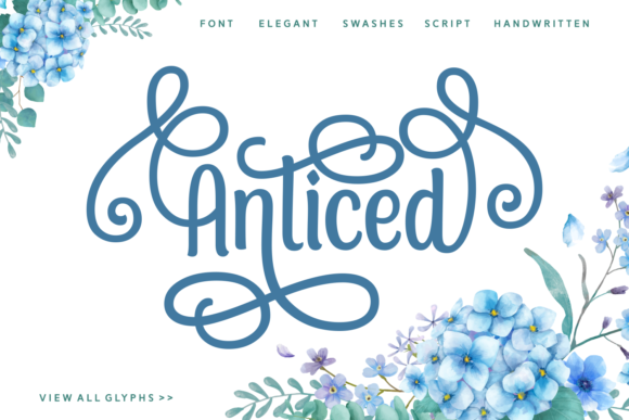 Anticed: A Sweet Script for Handcrafted Art