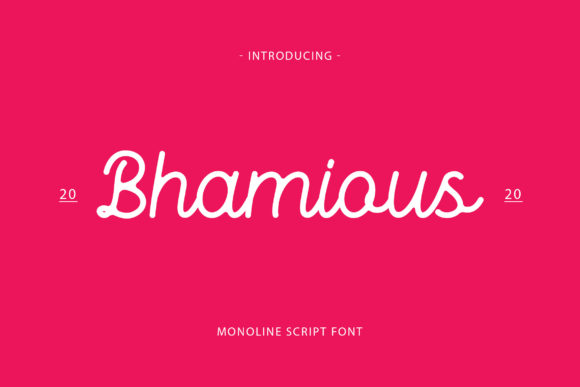 Bhamious: The Elegant Script for Stunning Designs