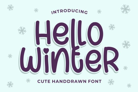 Hello Winter: A Quirky Handwritten Font for Joyful Designs