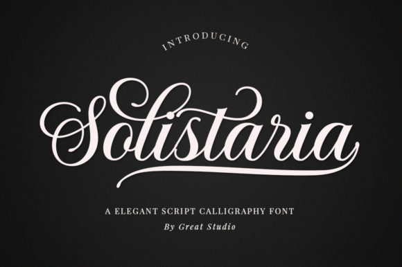 Solistaria: Elevate Your Design with Sophisticated Calligraphy