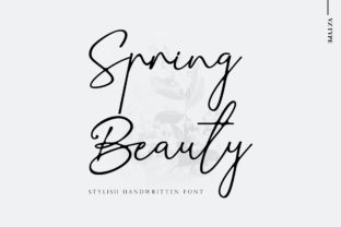 Spring Beauty: Elevating Your Creative Projects with a Handwritten Script