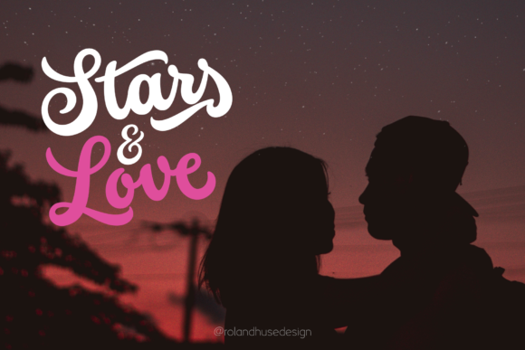 Stars Love: The Bold Cursive Brush Calligraphy Font for Modern Design