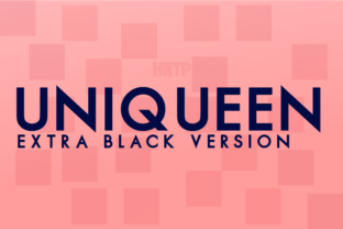 Uniqueen Extra Black: The Geometric Sans for Serious Branding