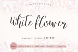 White Flower: Elevating Design with Handwritten Elegance